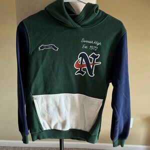 Nike Green and Navy Kids Hoodie